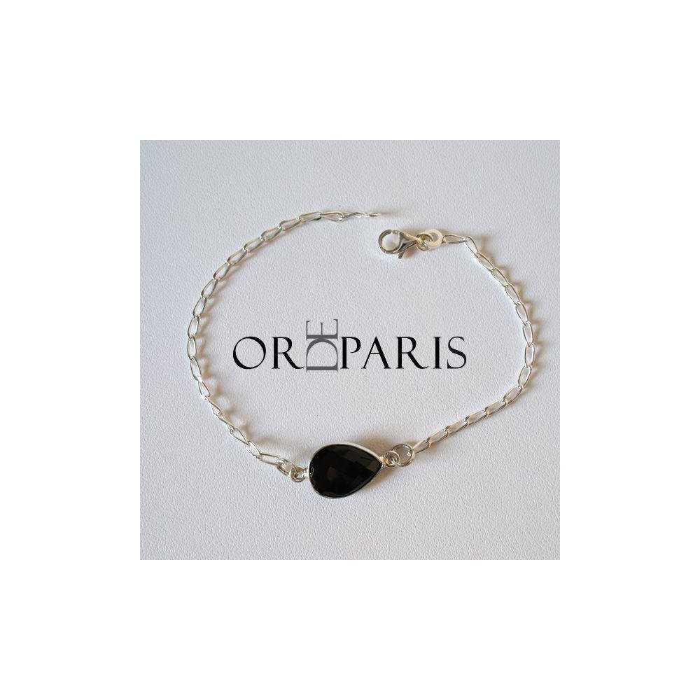 Bracelet Birdie Onyx Argent 925