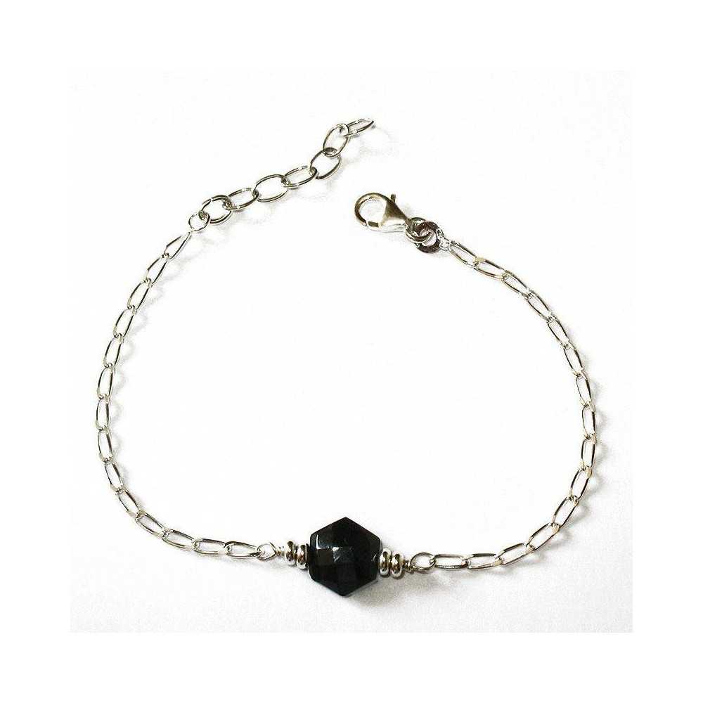 Bracelet Quartet en Onyx Argent massif 925