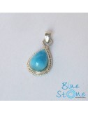 Pendentif Maeve en Larimar. Argent 925